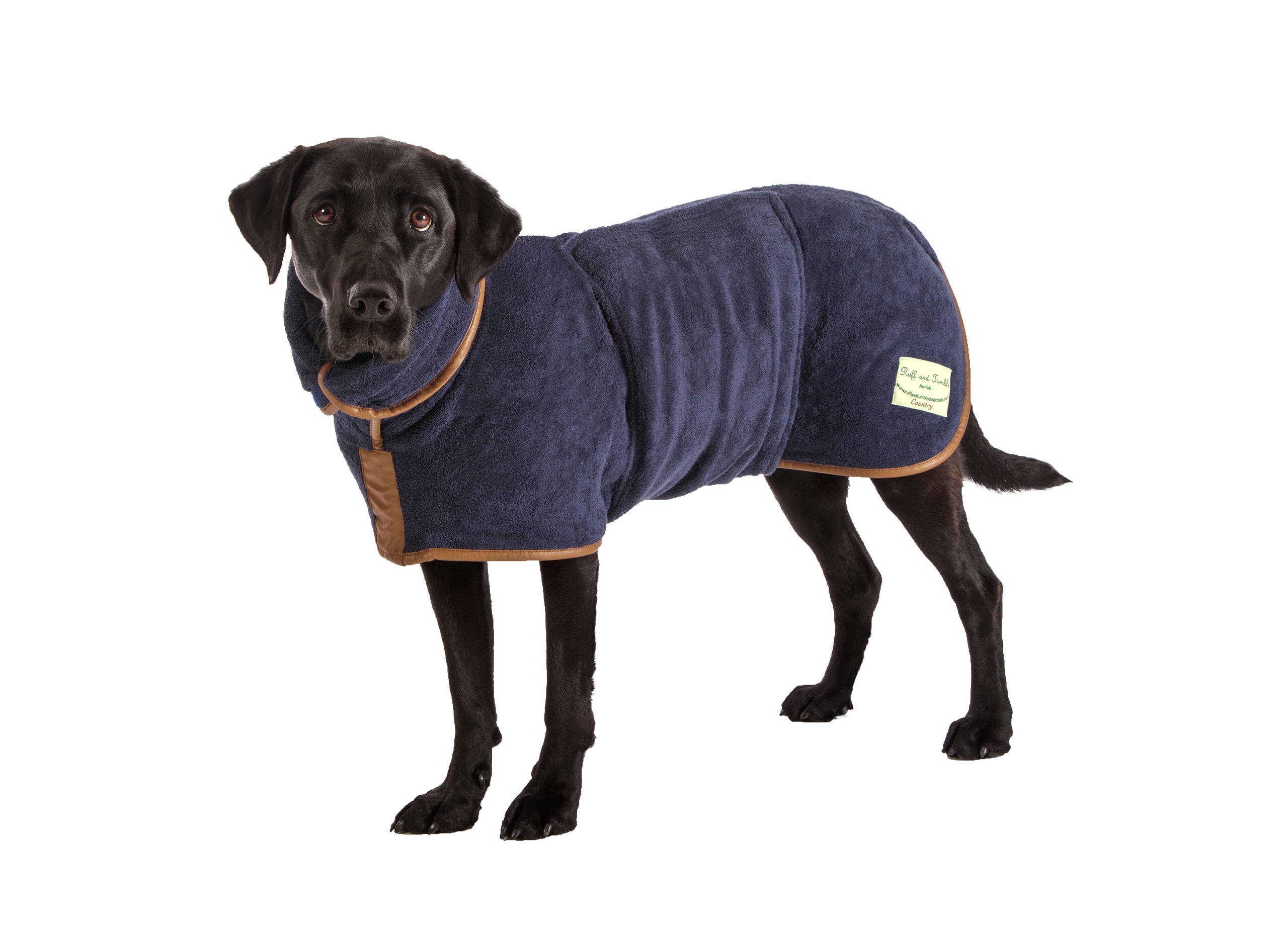 Ruff and Tumble Dog Drying Coat Country Collection Purple Hound